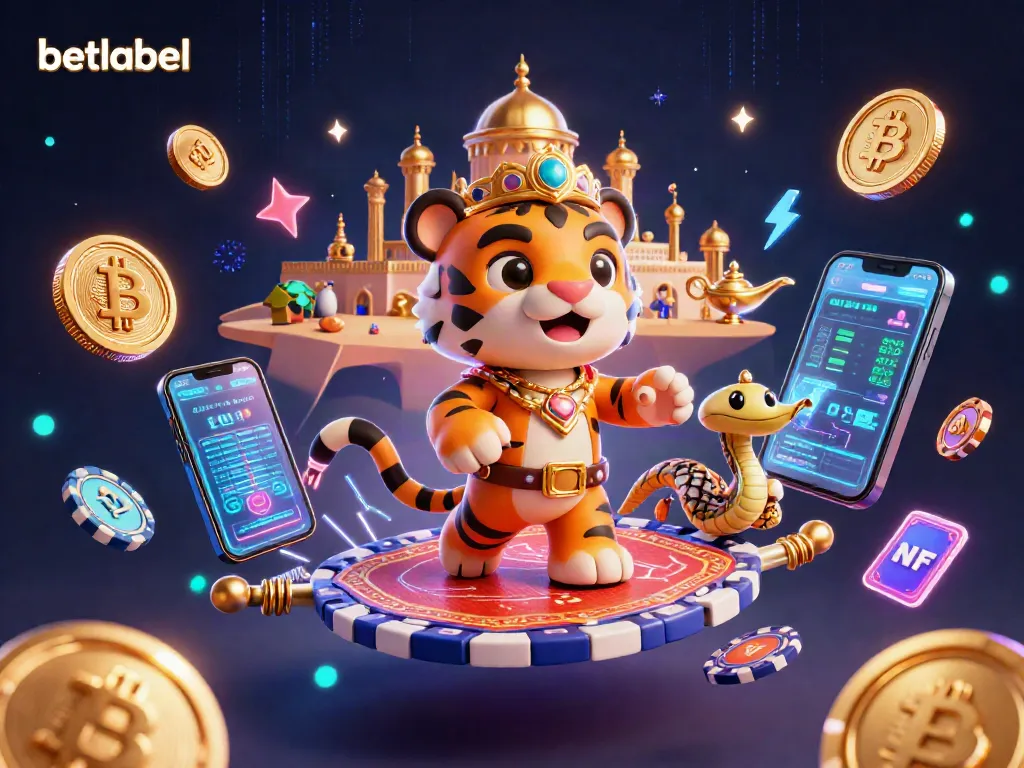 Experience thrilling gaming at Betlabel with a vibrant 3D Arabian Nights scene full of casino magic.
