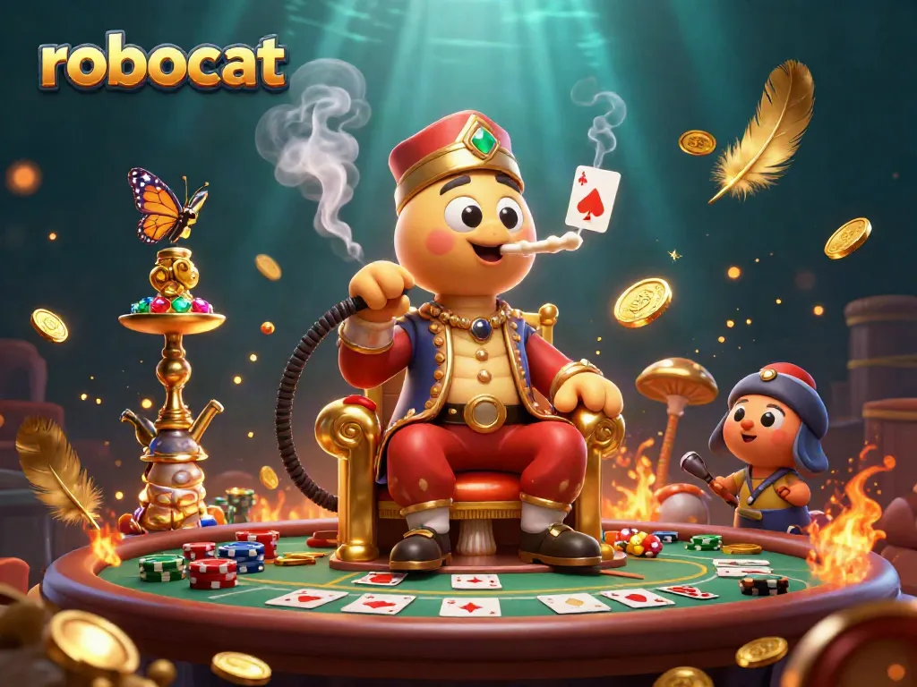 Engage in winning strategies at Robocat Casino with exciting game elements and a vibrant atmosphere.